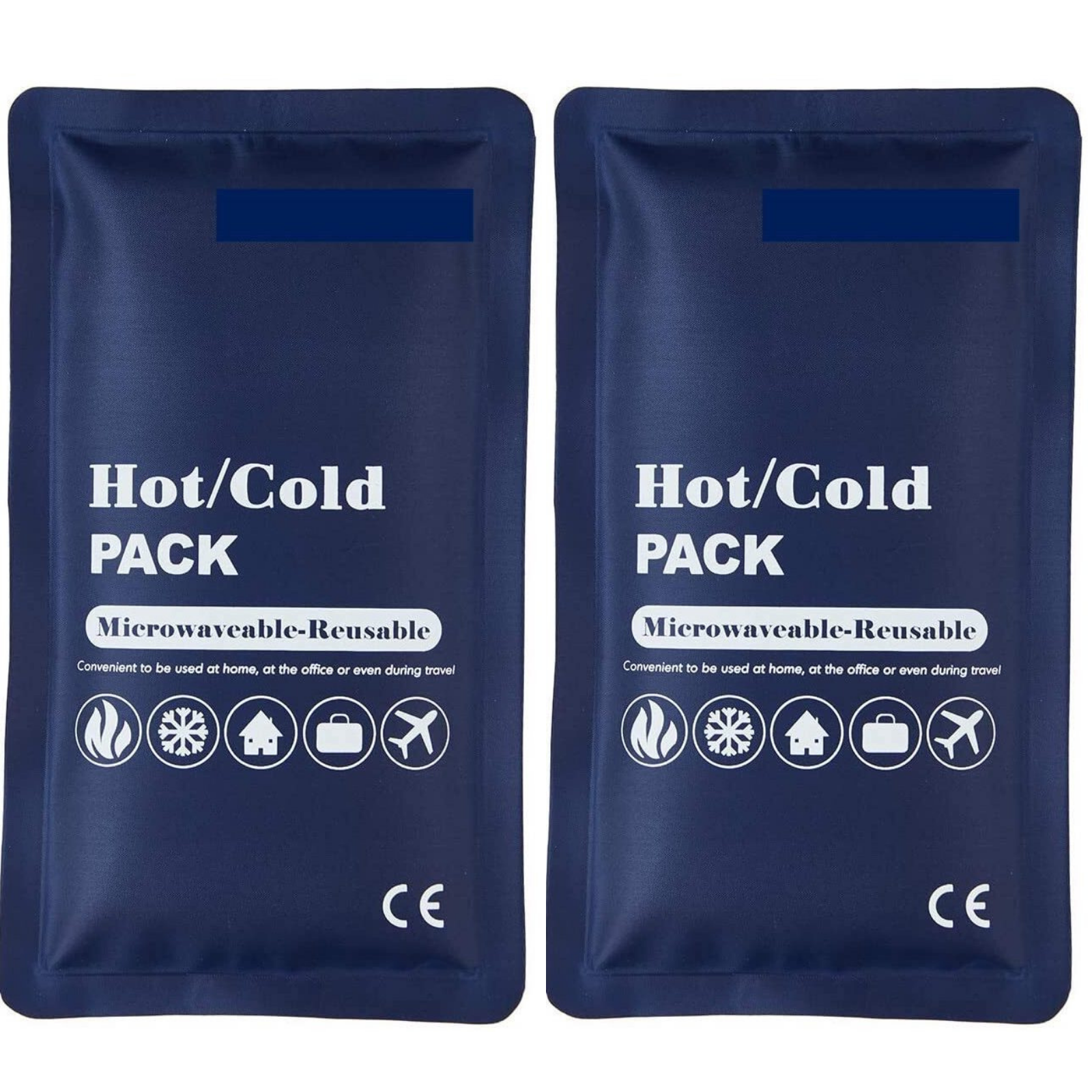 Br Medical 2X Hot Cold Pack Reusable Ice Heat Gel Packs Microwaveable Relief Cold & Hot Packs & Wraps