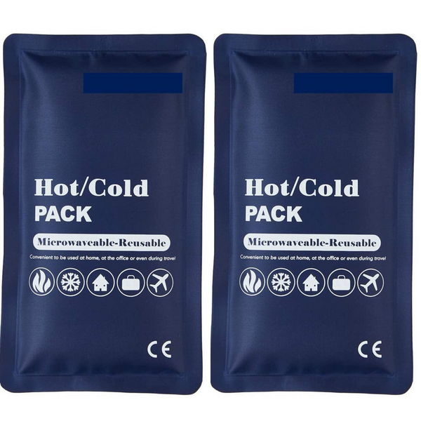 Br Medical 2X Hot Cold Pack Reusable Ice Heat Gel Packs Microwaveable Relief Cold & Hot Packs & Wraps