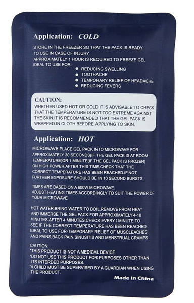 Br Medical 2X Hot Cold Pack Reusable Ice Heat Gel Packs Microwaveable Relief Cold & Hot Packs & Wraps