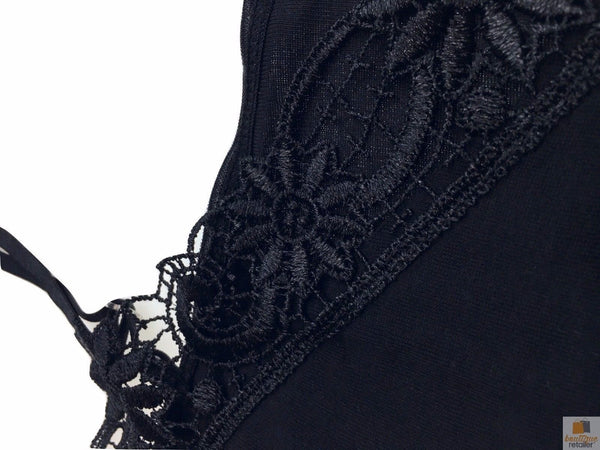 Womens Camisole Top Strap Singlet Summer Basic Tank Shirt Black Tops