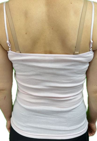 Womens Camisole Top Strap Singlet Summer Basic Tank Shirt Pink Tops
