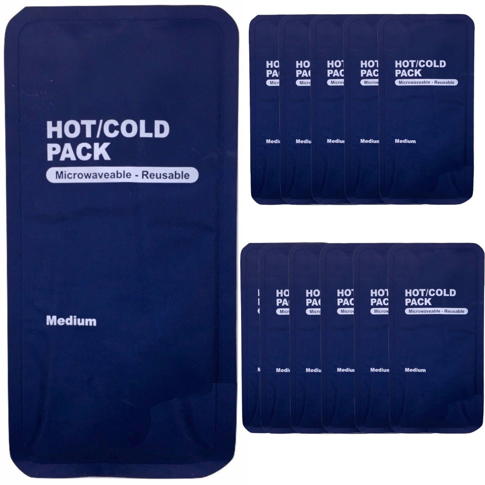 Br Medical 12X Hot Cold Pack First Aid Reusable Ice Heat Gel Packs Microwave Relief Bulk Cold & Hot Packs & Wraps