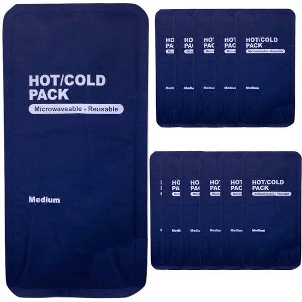 Br Medical 12X Hot Cold Pack First Aid Reusable Ice Heat Gel Packs Microwave Relief Bulk Cold & Hot Packs & Wraps