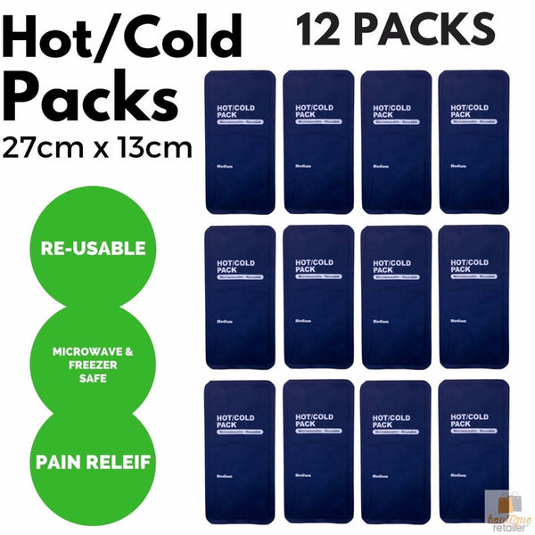 Br Medical 12X Hot Cold Pack First Aid Reusable Ice Heat Gel Packs Microwave Relief Bulk Cold & Hot Packs & Wraps