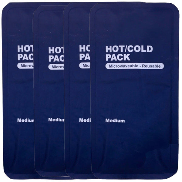 Br Medical 4X Hot Cold Pack First Aid Reusable Ice Heat Gel Packs Microwaveable Relief Bulk Cold & Hot Packs & Wraps
