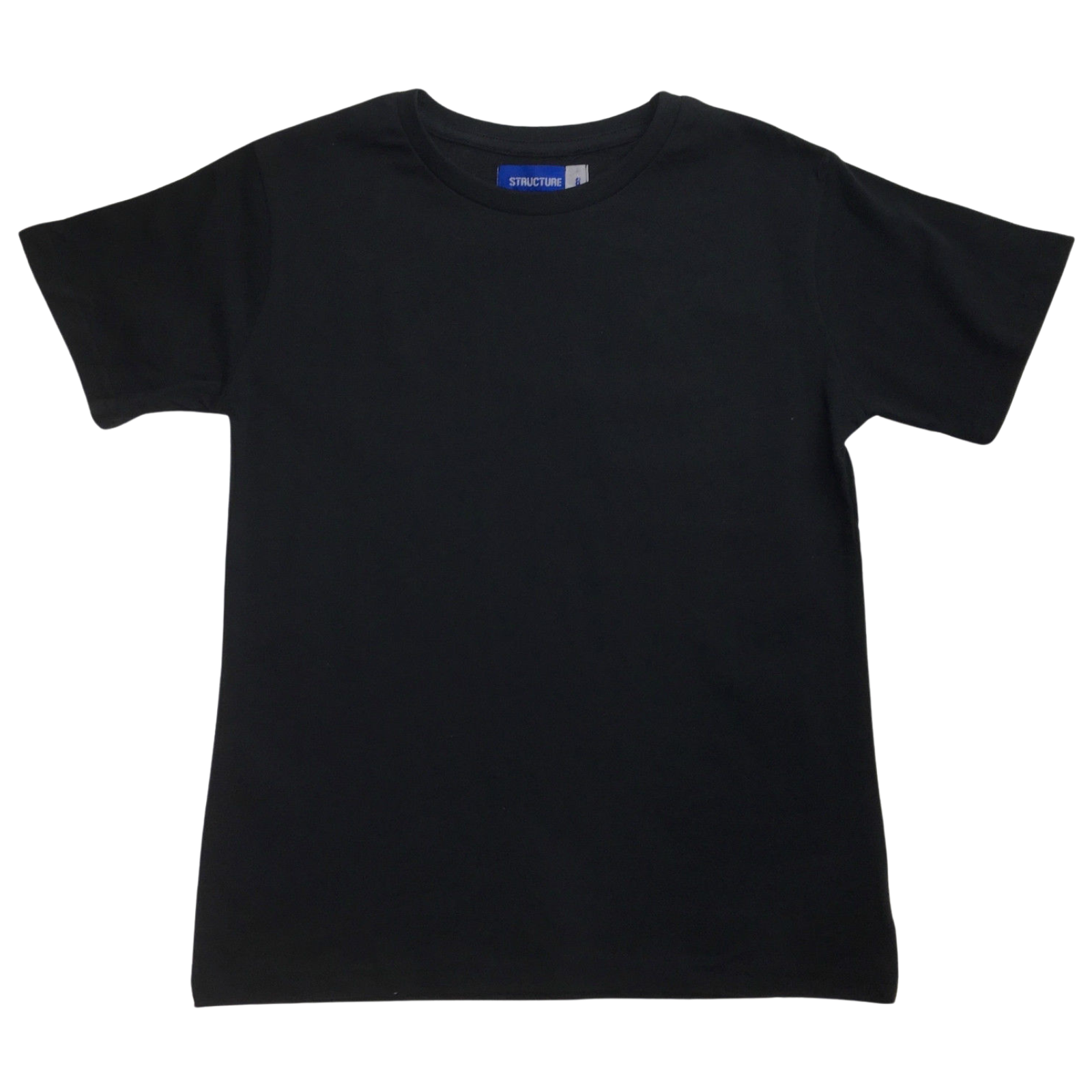 Br Apparel Kids Plain T Shirt Childrens 100% Cotton Boys Girls Basic Blank Tee Top Black Unisex Costumes