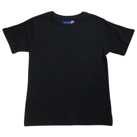 Br Apparel Kids Plain T Shirt Childrens 100% Cotton Boys Girls Basic Blank Tee Top Black Unisex Costumes