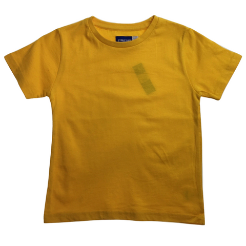 Br Apparel Kids Plain T Shirt Childrens 100% Cotton Boys Girls Basic Blank Tee Top Gold Unisex Costumes