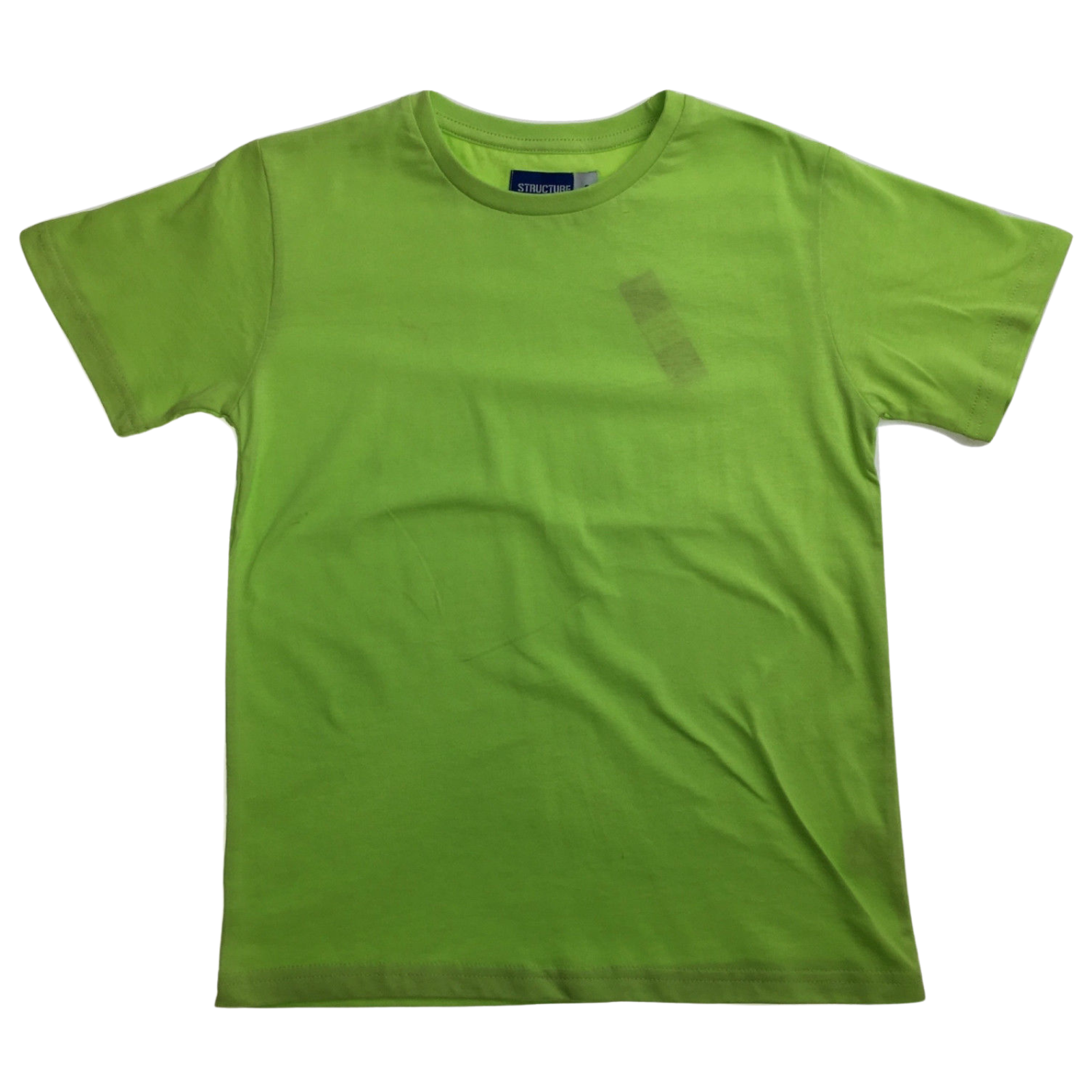 Br Apparel Kids Plain T Shirt Childrens 100% Cotton Boys Girls Basic Blank Tee Top Lime Unisex Costumes