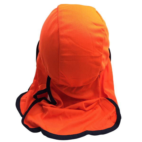 Br Apparel Hi Vis Legionnaire Hat Cap Sun Protection Workwear Legionnaires Fluro Orange Unisex Costumes