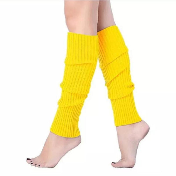 Br Costumes Pair Of Womens Disco Winter Knit Dance Party Crochet Legging Socks Leg Warmers