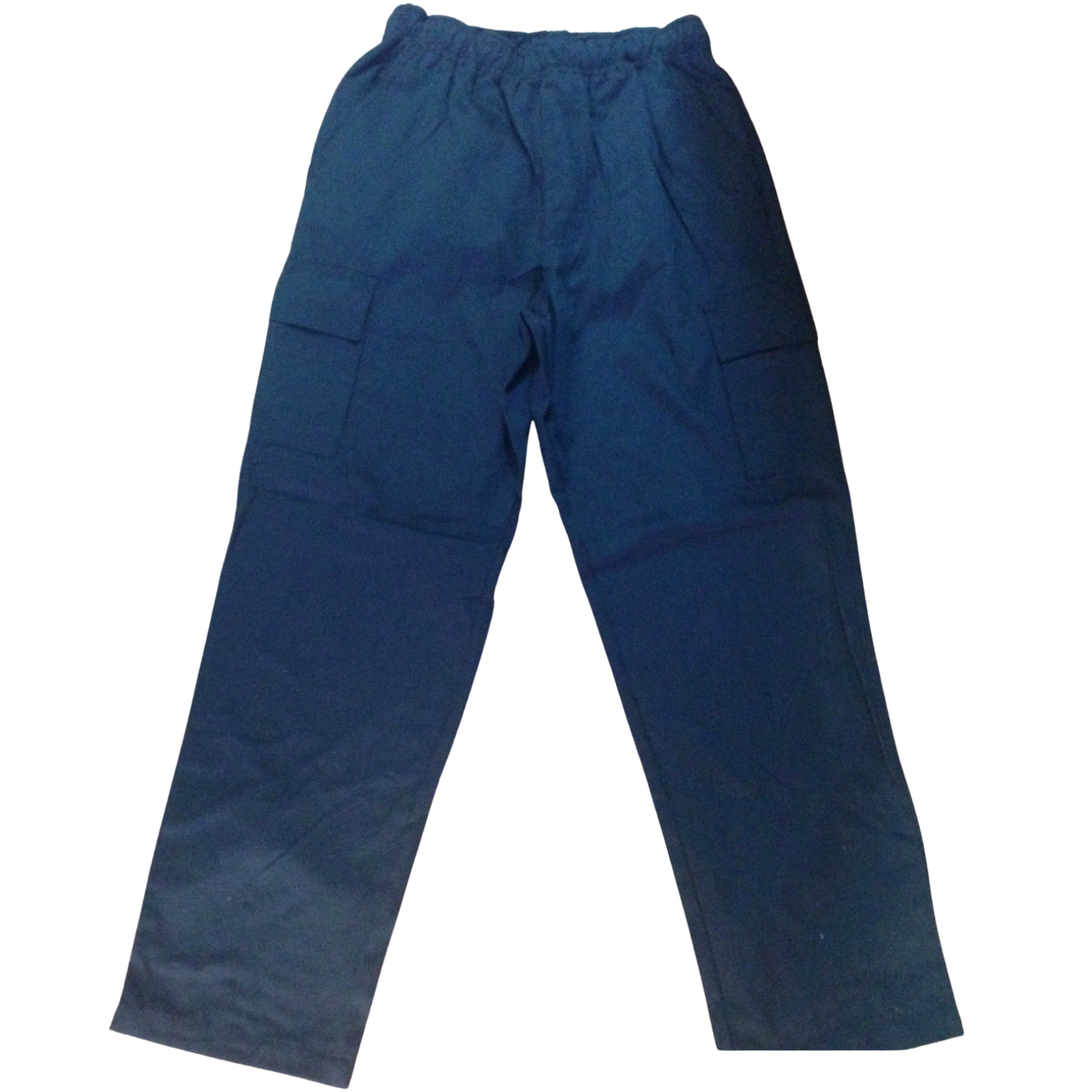 Br Apparel Mens Cargo Trousers Elastic Waist 100% Cotton Army Military Style Navy Pants