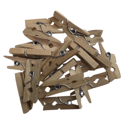 600Pcs Mini Pegs Natural Craft Little One Shower Clothes Line Pin Bulk 35Mm Wooden Pieces & Craft Sticks