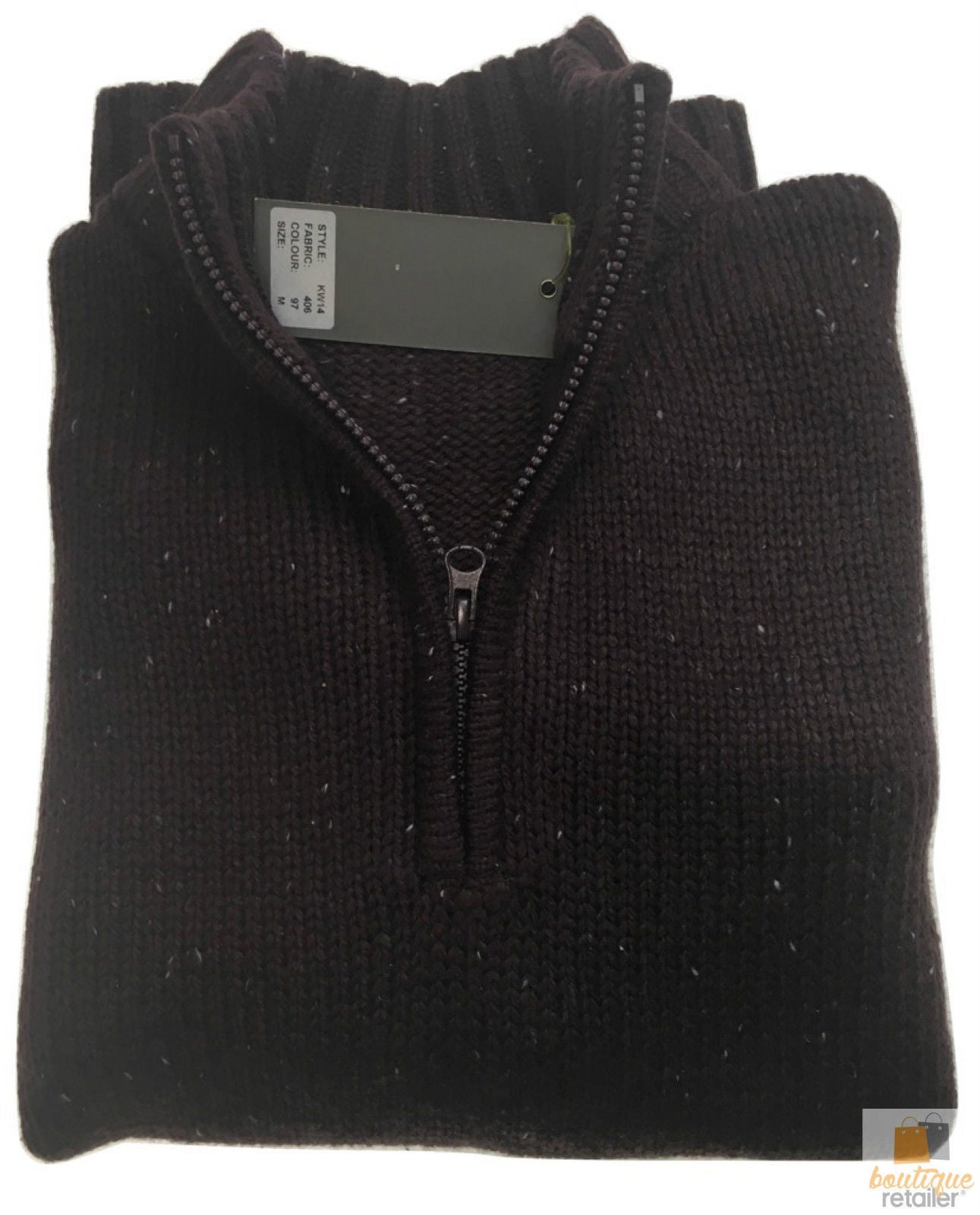Br Apparel Mens Knit Jumper Pullover Sweater Knitted Casual Stretch Warm Winter Half Zip Burgundy Jumpers