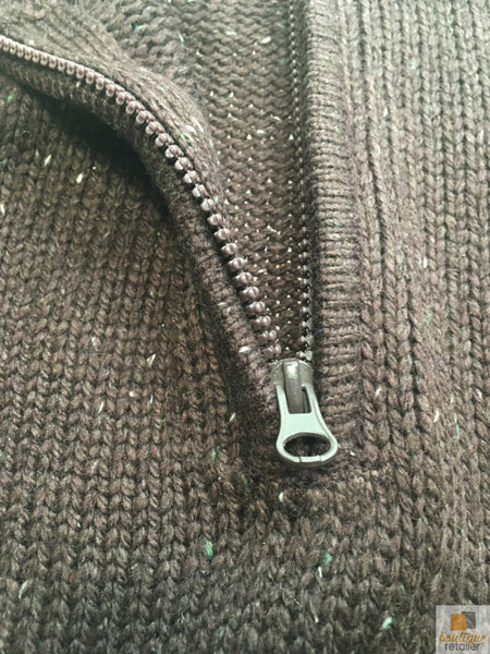 Mens Knit Jumper Pullover Sweater Knitted Casual Stretch Warm Winter 4 Button Mulberry 94 (Kw16) L Jumpers