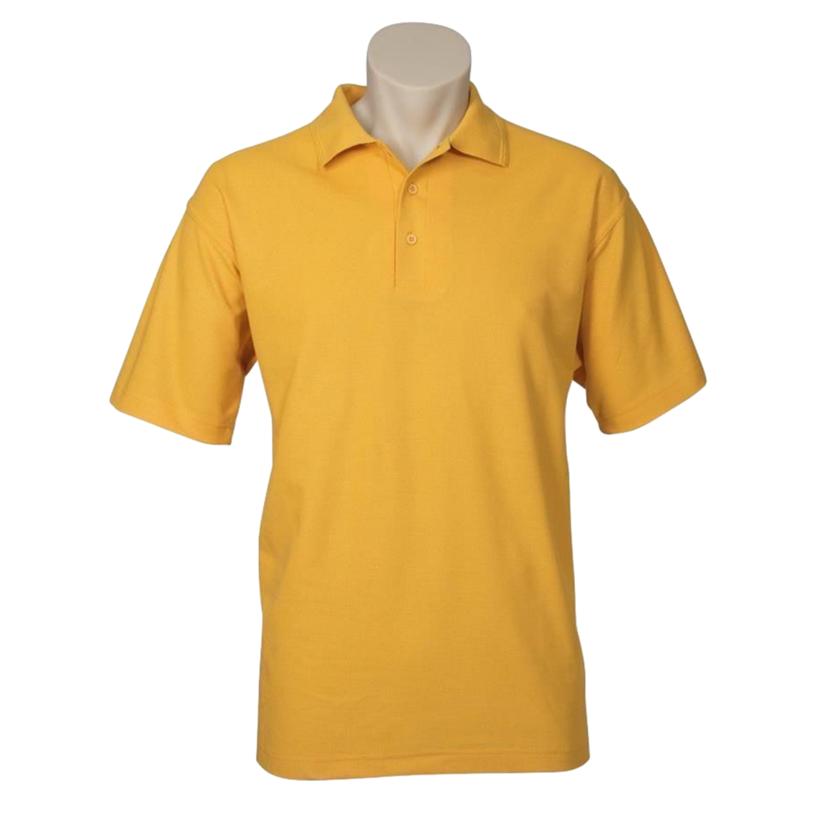 Br Apparel Mens Polo Top Shirt Plain Casual Short Sleeve Knit Basic Yellow Xxl Casual Shirts