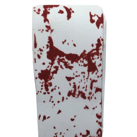 Br Costumes Stay Up Over The Knee Socks Stockings Hosiery Party Fake Blood Splash (White/Red) Footwear