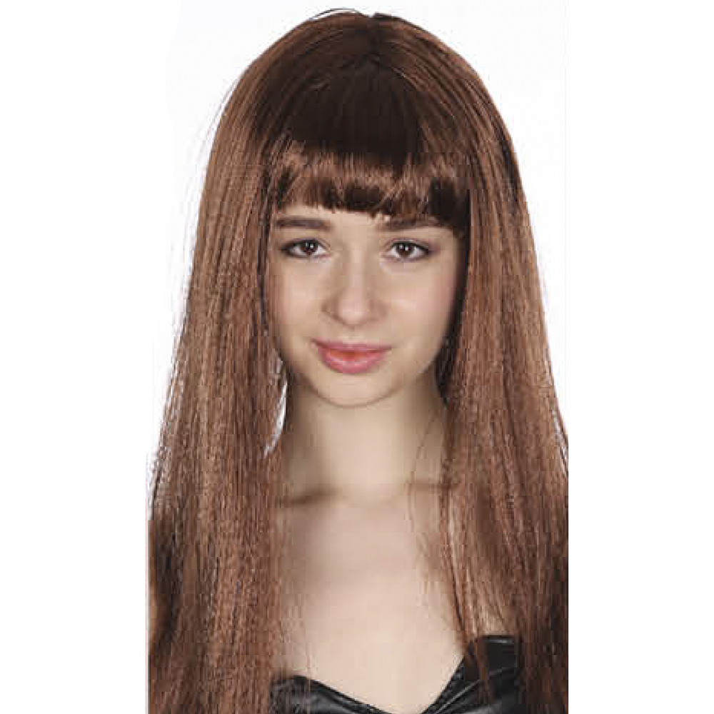 Br Costumes Long Wig Straight Party Hair Fringe Cosplay Fancy Dress 70Cm Womens Wigs Facial Hair