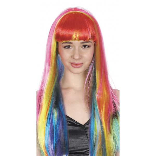 Br Costumes Long Wig Straight Party Hair Fringe Cosplay Fancy Dress 70Cm Womens Wigs Facial Hair