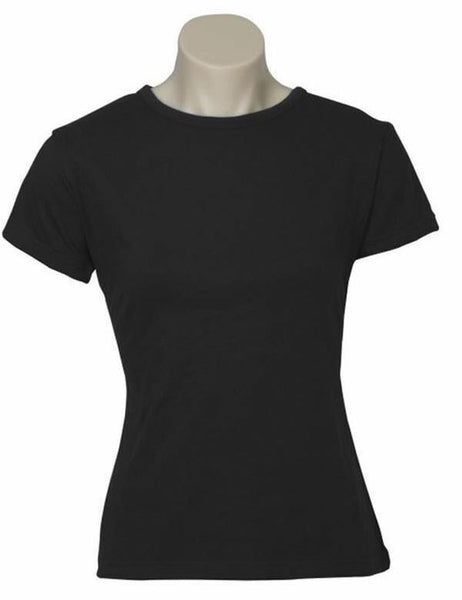 Br Apparel Womens Plain Ladies T Shirt 100% Cotton Basic Tee Casual Top Size 6 24 12 Tops
