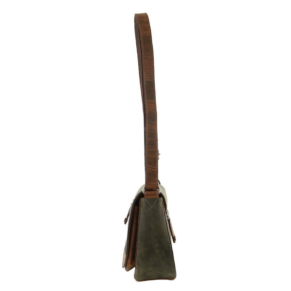 Billy The Kid Ladies Olive Leather Crossbody Womens Western Bag Women's Bags & Handbags