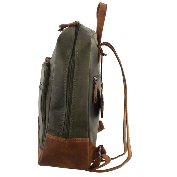 Billy The Kid Olive Leather Western Backpack Bag Bags
