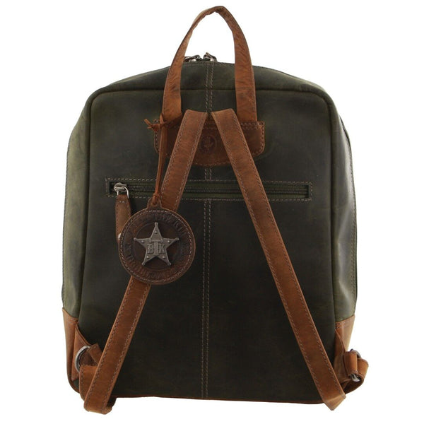 Billy The Kid Olive Leather Western Backpack Bag Bags