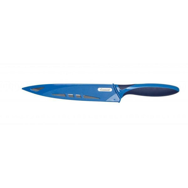 19.5Cm Culinare Stainless Steel Carving Knife With Blue Blade Cover Knives