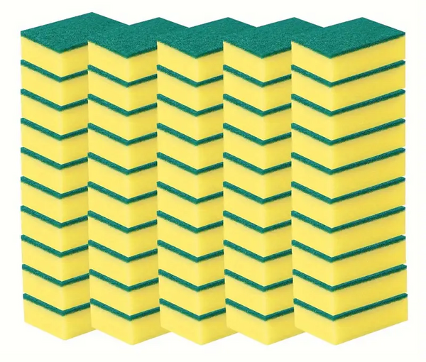 Kwik Life 36X Scourer Sponges Strong Commercial Grade Regular Duty 15X10x3cm Bulk Sponges & Scourers