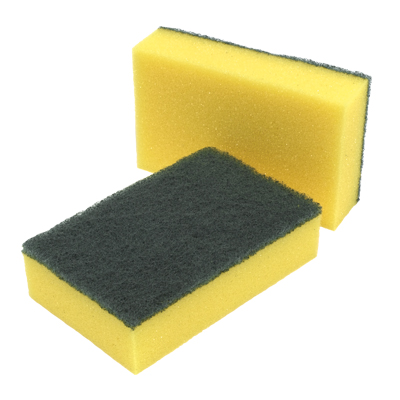 Kwik Life 36X Scourer Sponges Strong Commercial Grade Regular Duty 15X10x3cm Bulk Sponges & Scourers