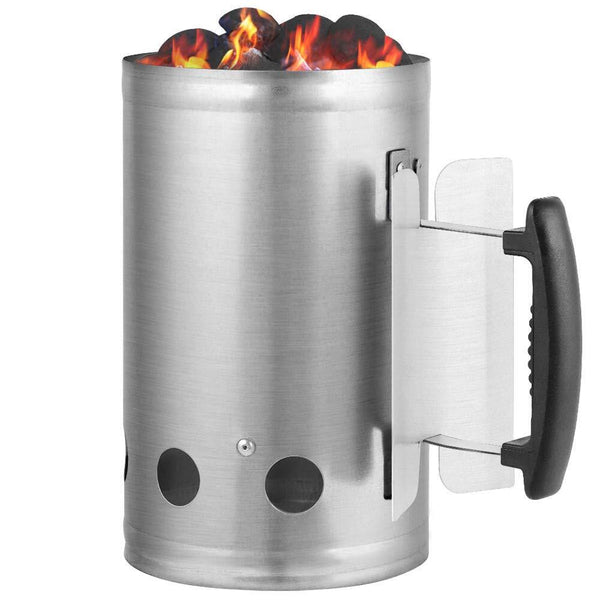 Large Chimney Starter Firewood Quick Rapid Charcoal Lighter Stove For Barbecue Fire Starters