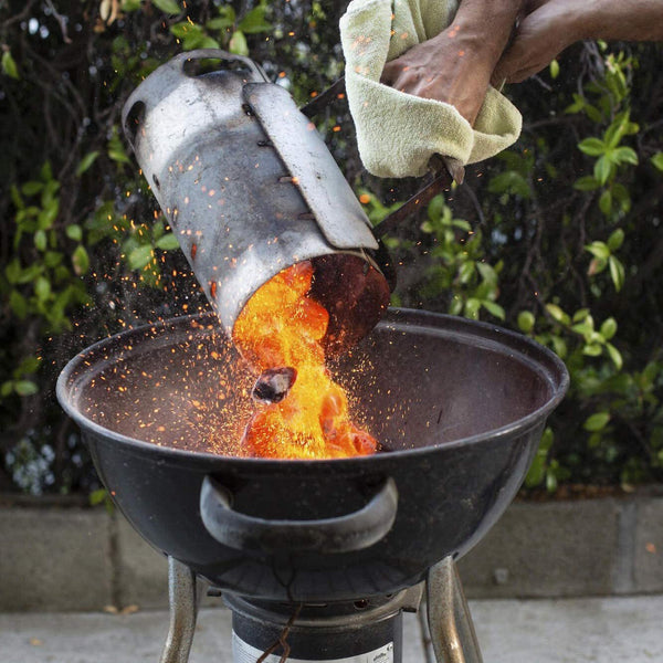 Large Chimney Starter Firewood Quick Rapid Charcoal Lighter Stove For Barbecue Fire Starters