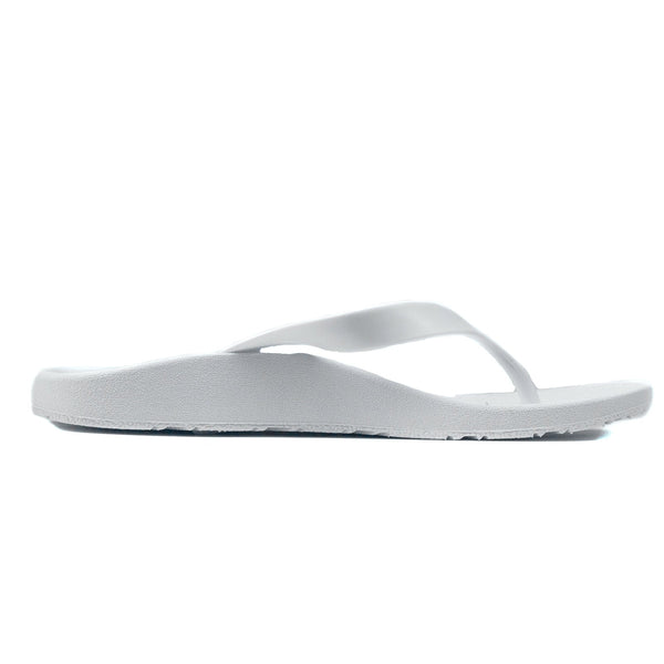 Archline Flip Flops Orthotic Thongs Support Shoes Footwear White/White Slippers