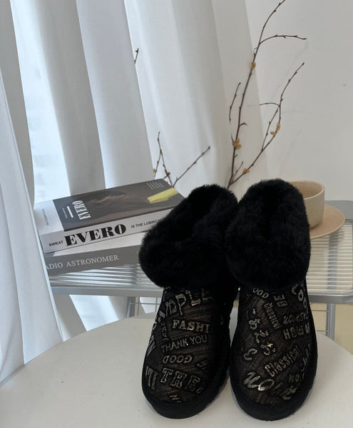 Womens Australian Sheepskin Wool Fur Mini Ugg Ankle In Black Size 4 Boots