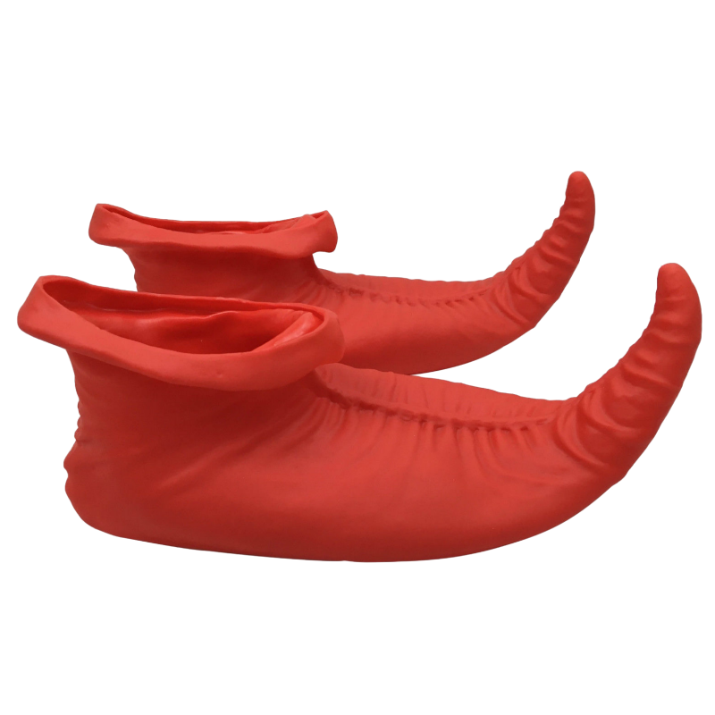 Br Costumes Elf Shoes Christmas Elves Latex Dress Up Party Xmas St Patricks Day Boots Red Footwear