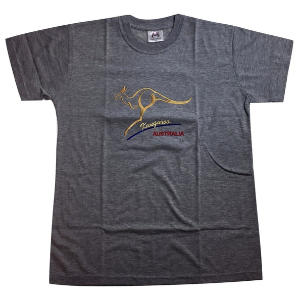 Adult Australian Kangaroo T Shirt Day 100% Cotton Souvenir Tee Top Grey L T Shirts