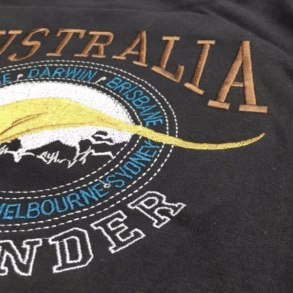 Adult Australia Kangaroo T Shirt Day Souvenir Tee Top 100% Cotton Black T Shirts