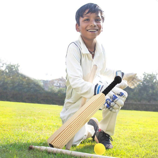 Kids Soft Foam Sturdy Cricket Bat & Ball Set 58Cm Backyard Beach Sports Toy Kit Cricket Training Aids