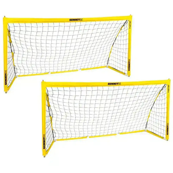 2X Summit Pop Up Fastnet Soccer Goal Futsal Football Portable Flexible 1.5M 0.9M Soccer Goals