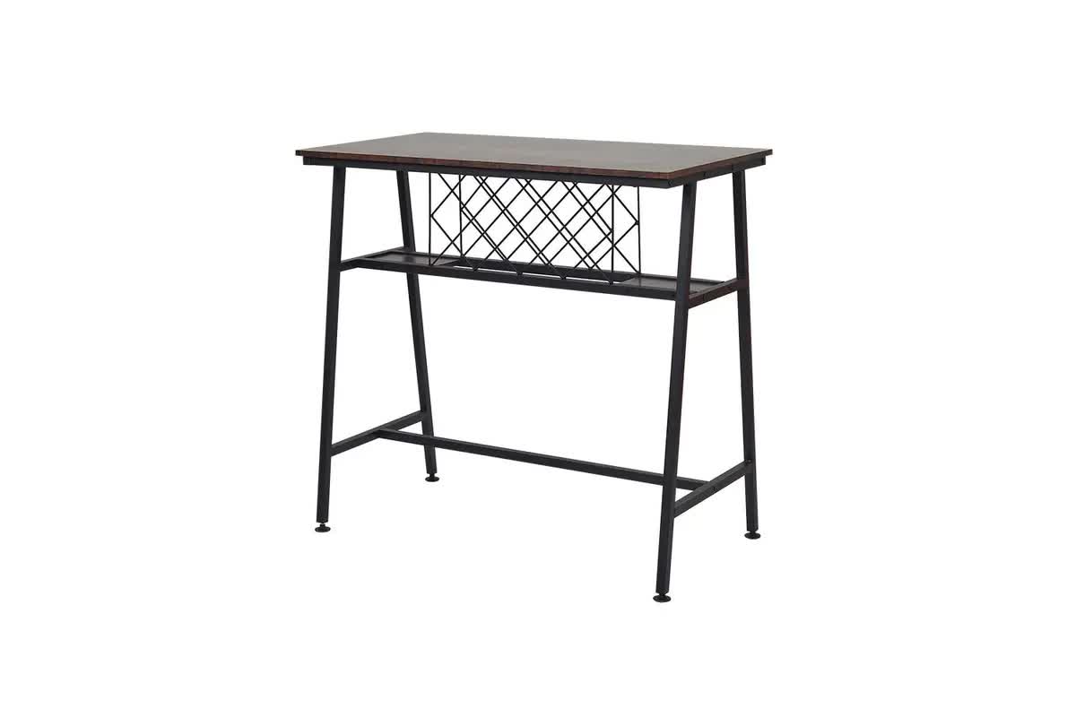 Viviendo Dining Table Bar With Wine Storage Rack Style Bar Tables