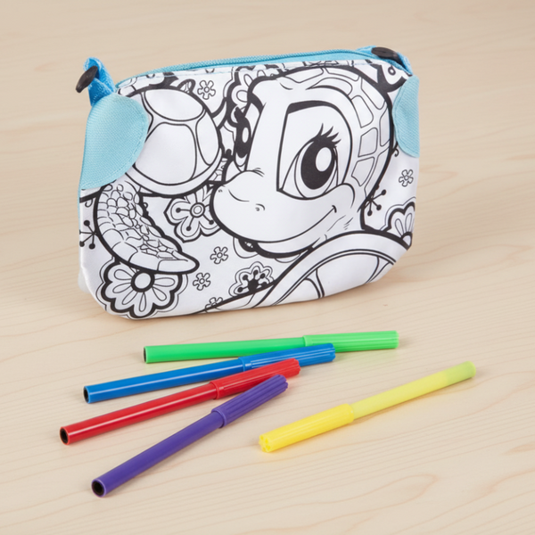 Diy Funbox Colour In Pencil Case With 4 Markers Art Pens & Markers