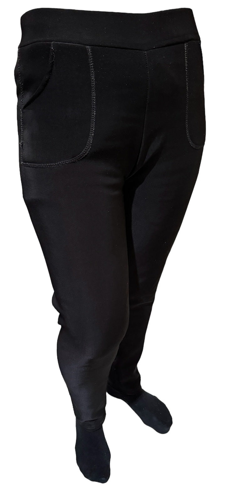 Br Apparel Ladies Fur Lined Thermal Leggings Womens Warm Winter Pants Stretch Skinny M/L Leg Warmers