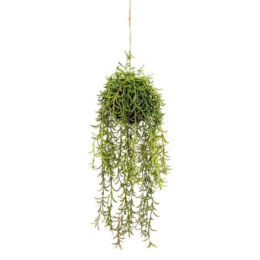 60Cm Moss Ball W Senecio Hanging Artificial Plant Flower (With Rope) Artificial Plants