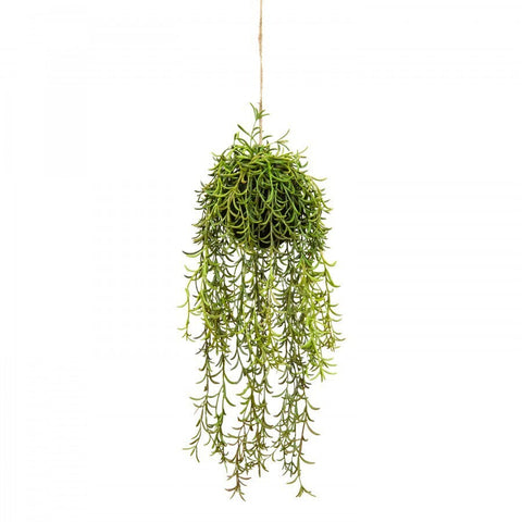60Cm Moss Ball W Senecio Hanging Artificial Plant Flower (With Rope) Artificial Plants
