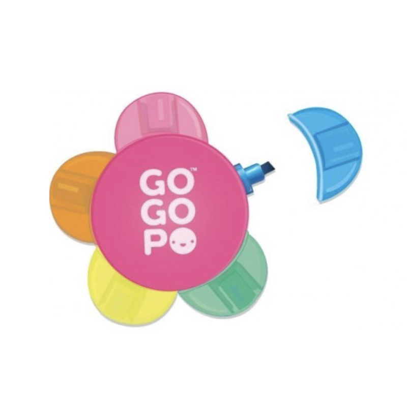 Gogopo 5 Colour Flower Highlighter Pens & Writing Instruments