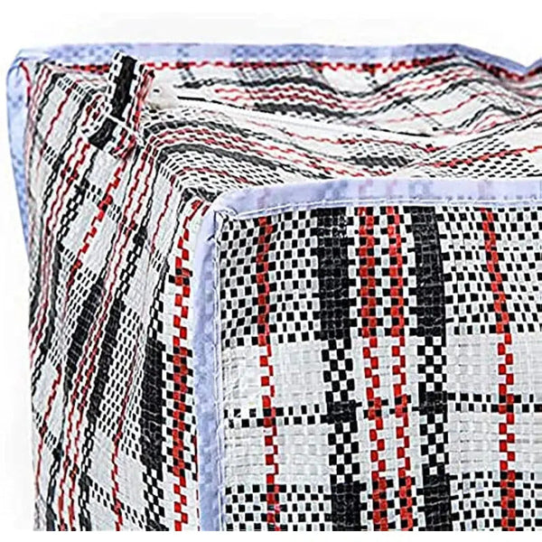 Br Apparel 1X Large Stripe Bag Packing Storage Zip Shopping Travel Check House Moving 90Cm 78Cm 25Cm Storage Bags