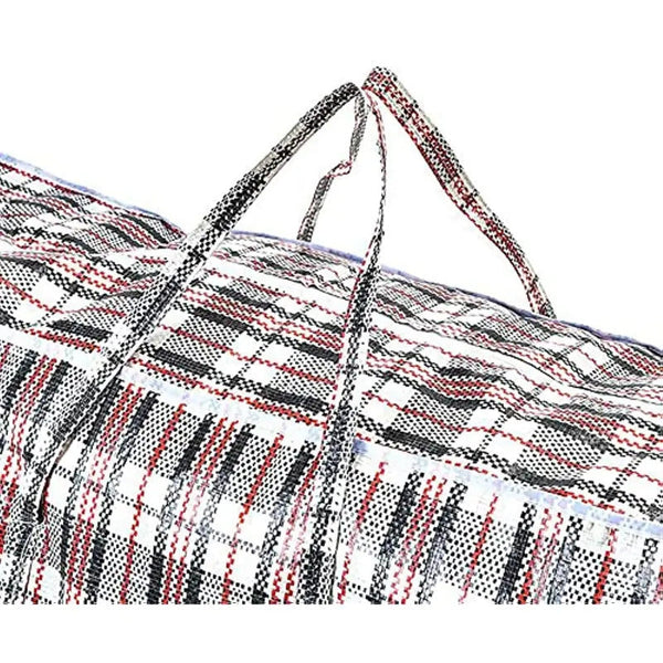 Br Apparel 1X Large Stripe Bag Packing Storage Zip Shopping Travel Check House Moving 90Cm 78Cm 25Cm Storage Bags