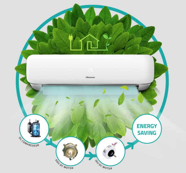 Hisense 8.0 Kw V Series Reverse Cycle Air Conditioner Inverter Ac (Indoor & Outdoor Unit) Portable Air Conditioners