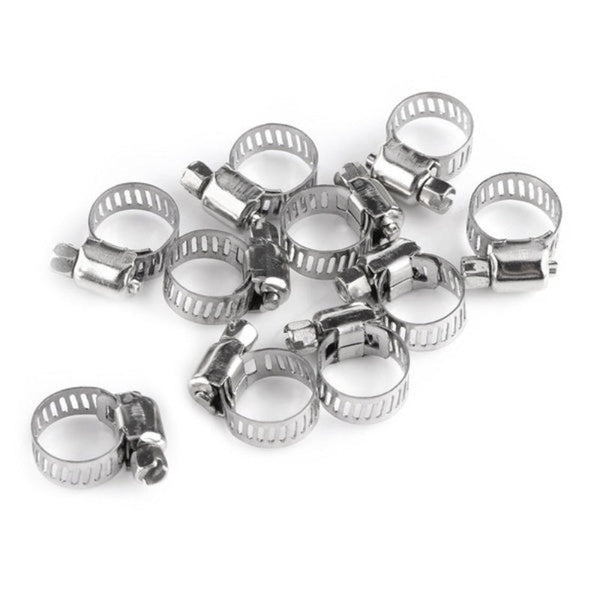 Br Tools 10Pcs Hose Clamp Cars Motorcycle Fuel Line Jubilee Petrol Pupe Clips Garden Diy Hoses