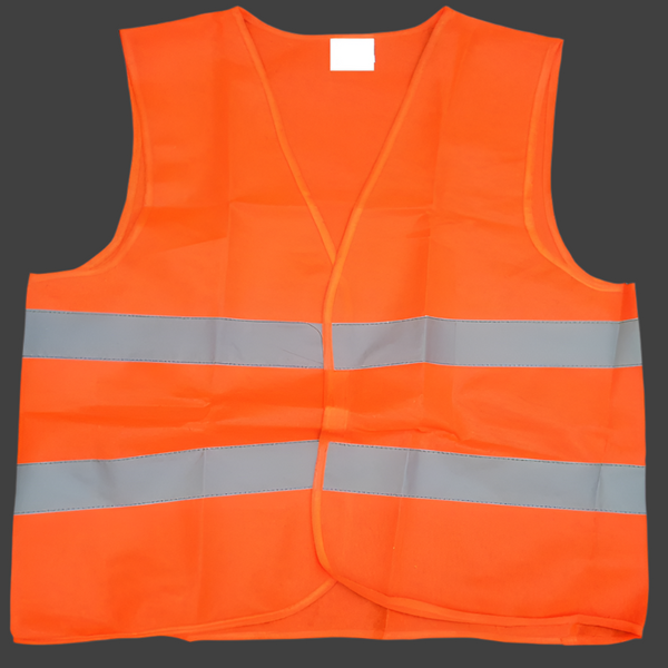 Br Apparel Hi Vis Safety Vest Reflective Tape Workwear Orange Night & Day Use Safety & Reflective Gear